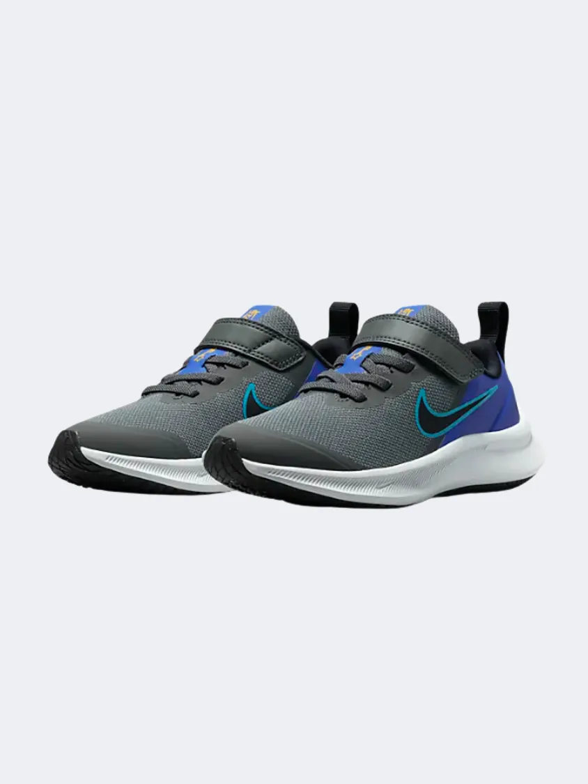 Nike Star Runner 3 Ps-Boys Running Shoes Grey/Blue