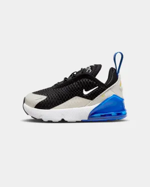 Nike Toddlers' Air Max 270 Black/White-Game Royal-Light Bone