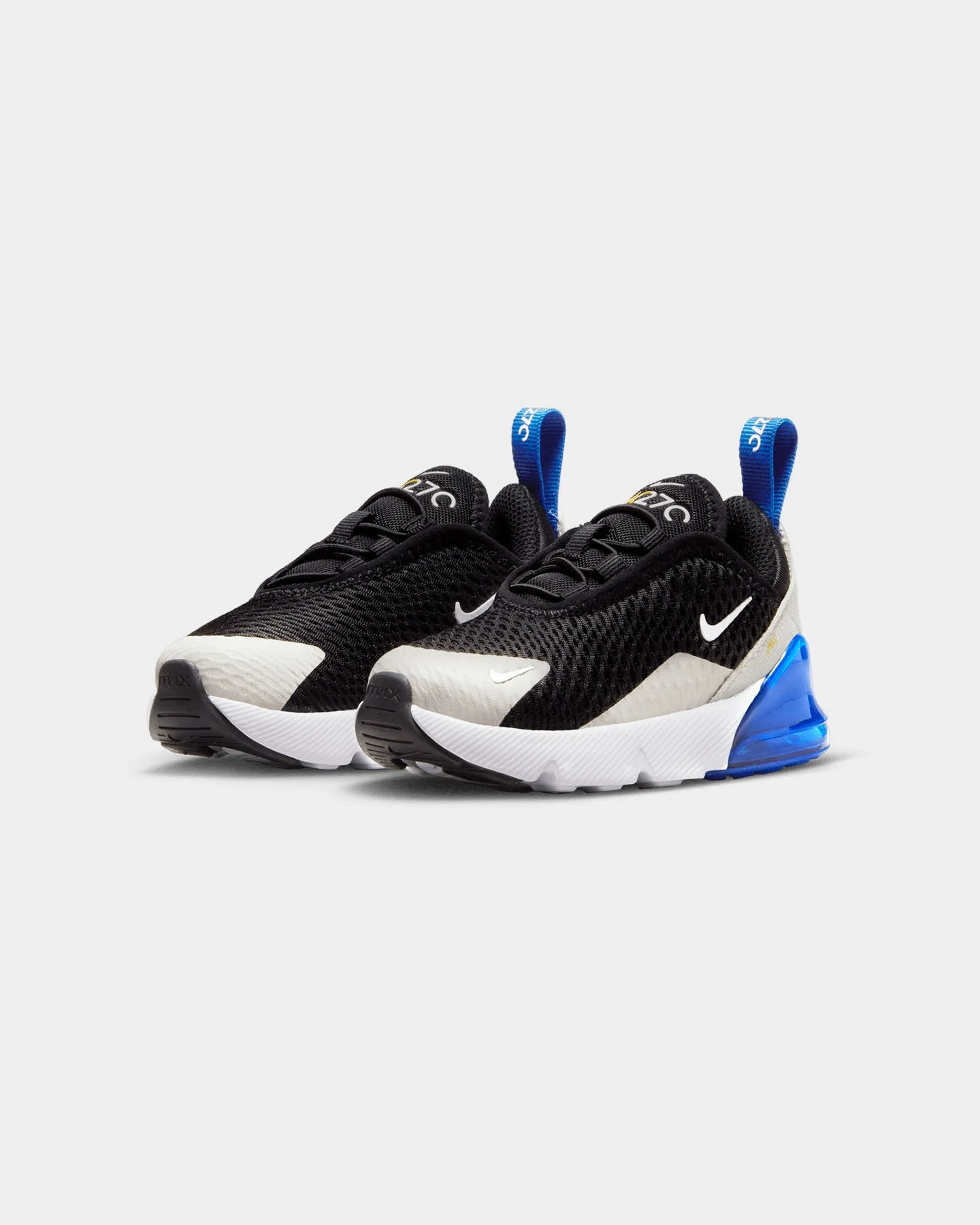 Nike Toddlers' Air Max 270 Black/White-Game Royal-Light Bone