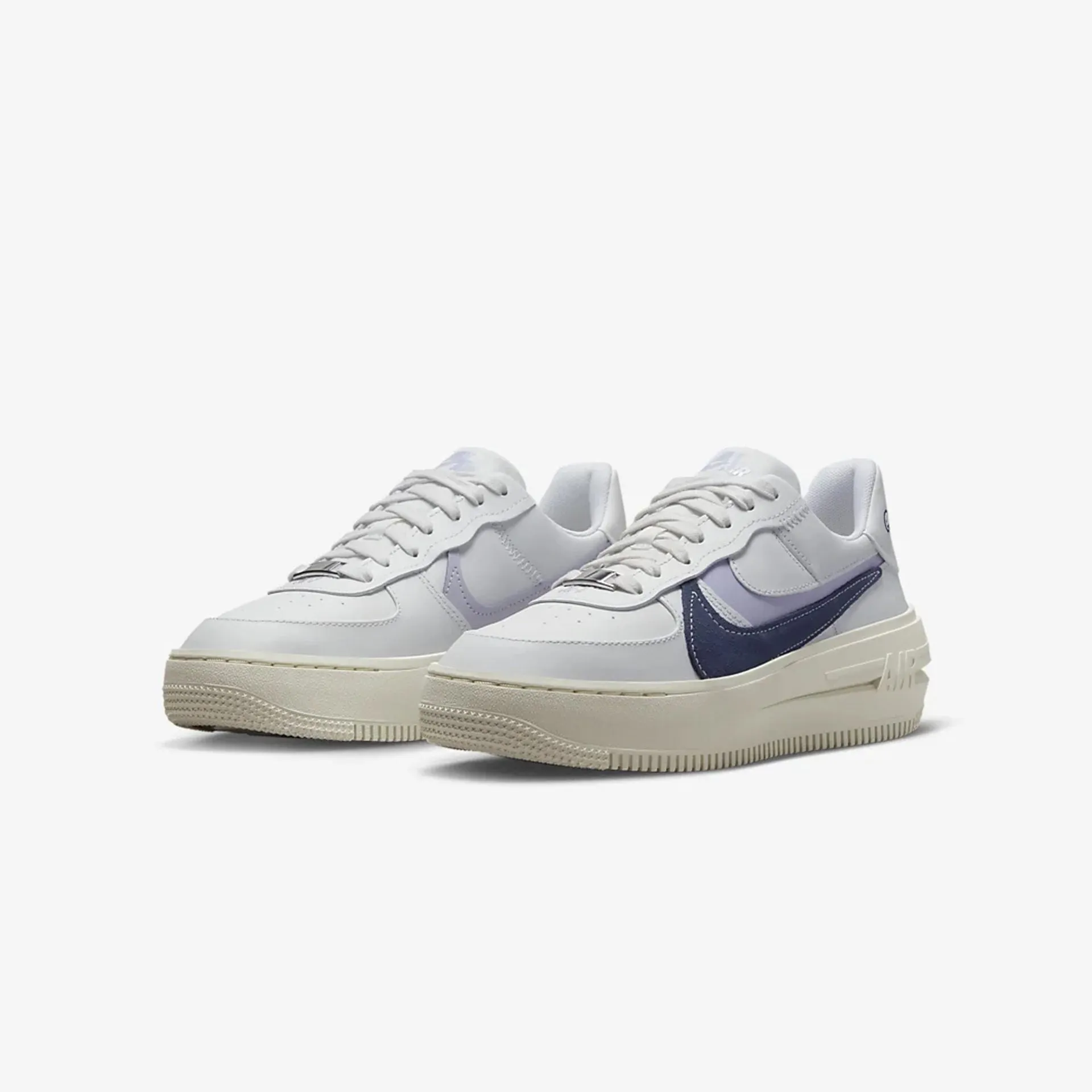 Nike | WMN'S NIKE AIR FORCE 1 PLT.AF.ORM LV8  { MIDNIGHT NAVY-OXYGEN PURPLE