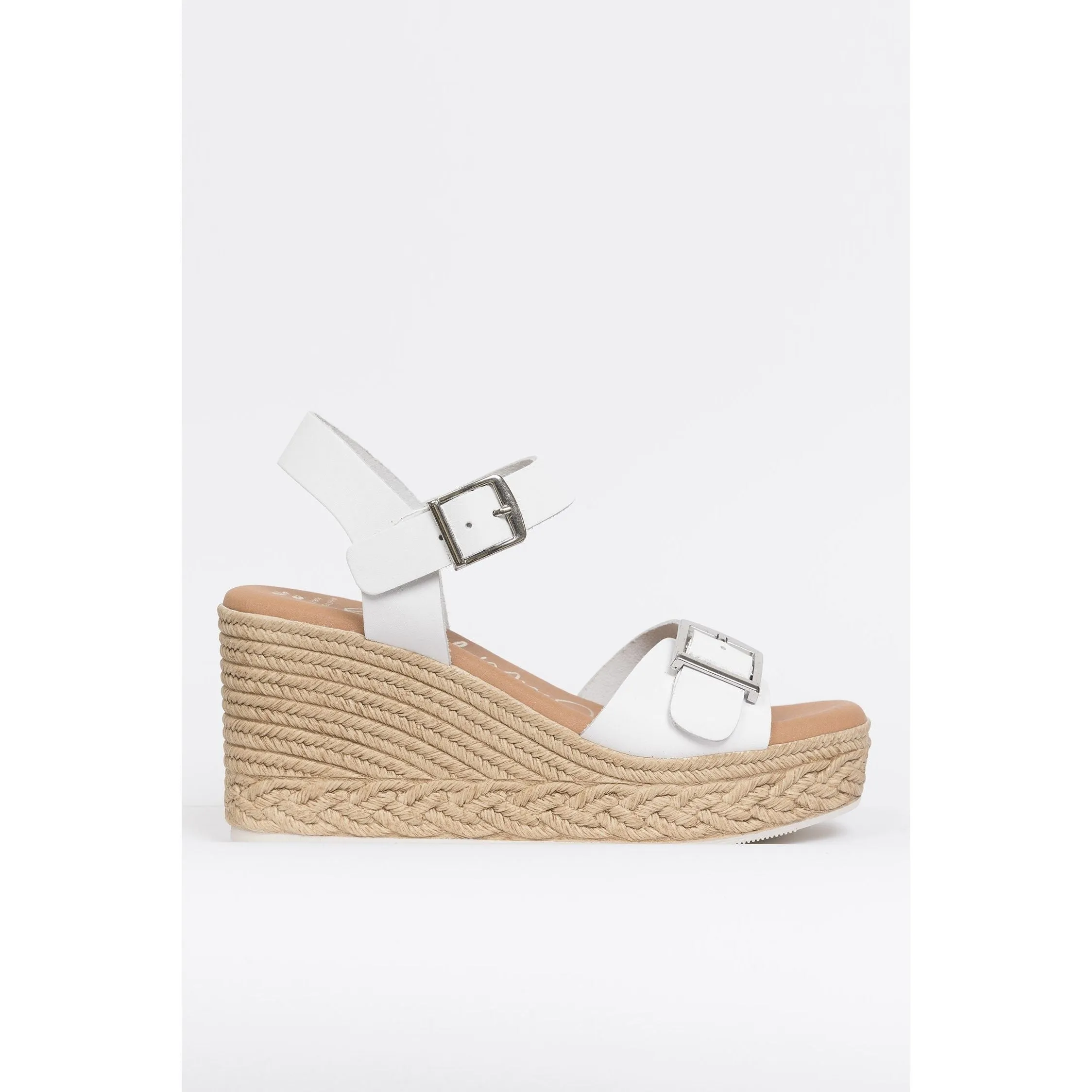 Oh My Sandals Womens Wedge Sandal 5459 Blanco