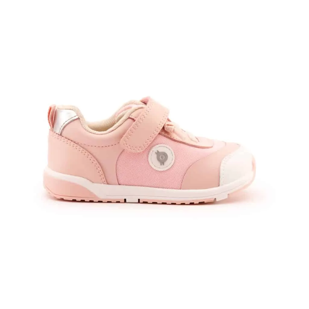 Old Soles Girl's 2105 Team Kix Casual Shoes - Powder Pink / Silver / White Powder Pink Sole