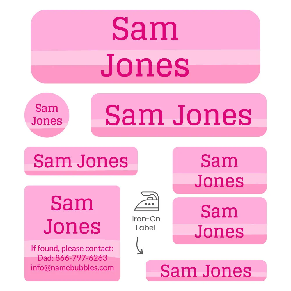 Ombre Sleepaway Camp Labels Pack