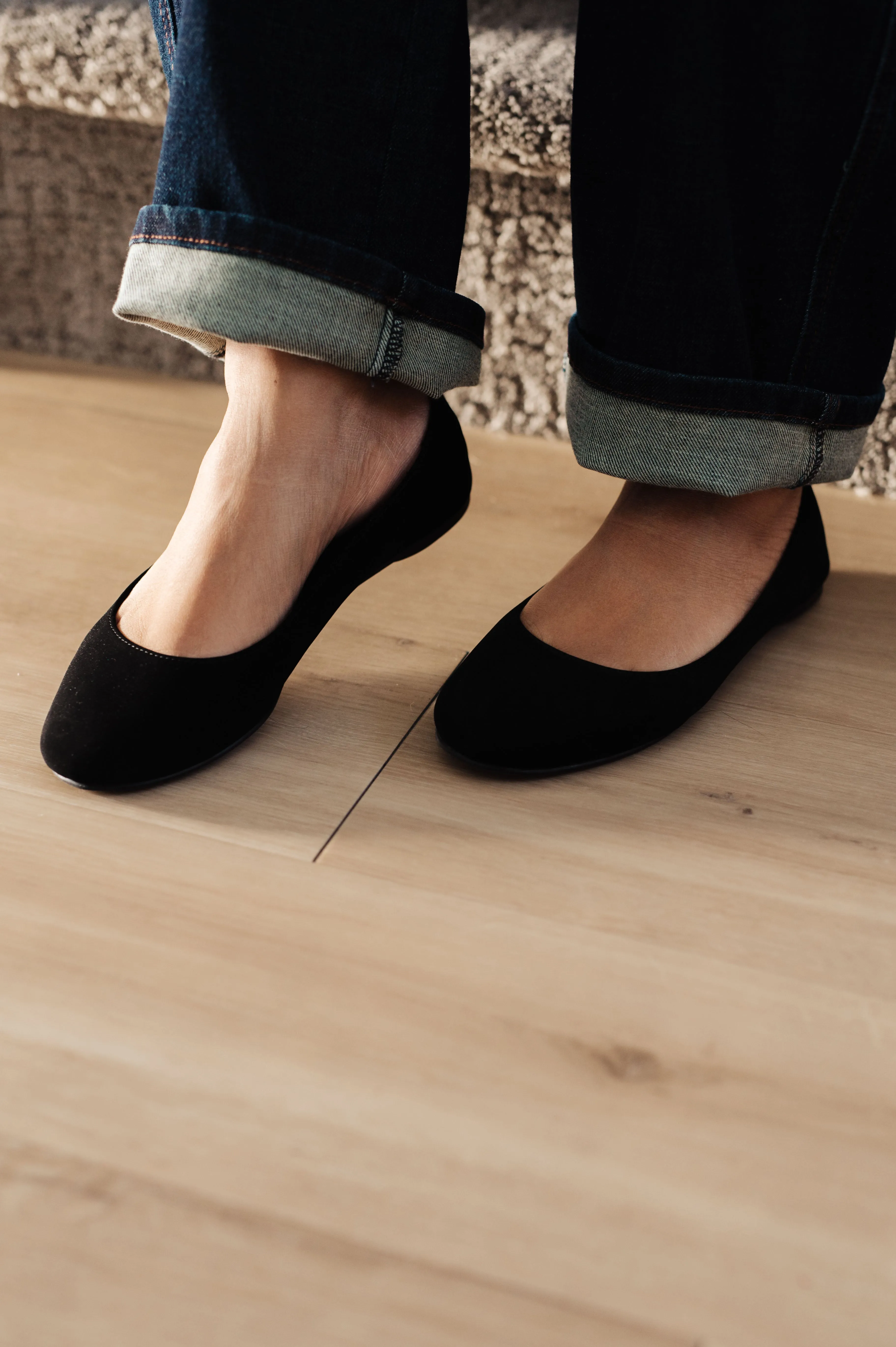 On Your Toes Ballet Flats in Black (Ships in 2-3 Weeks)