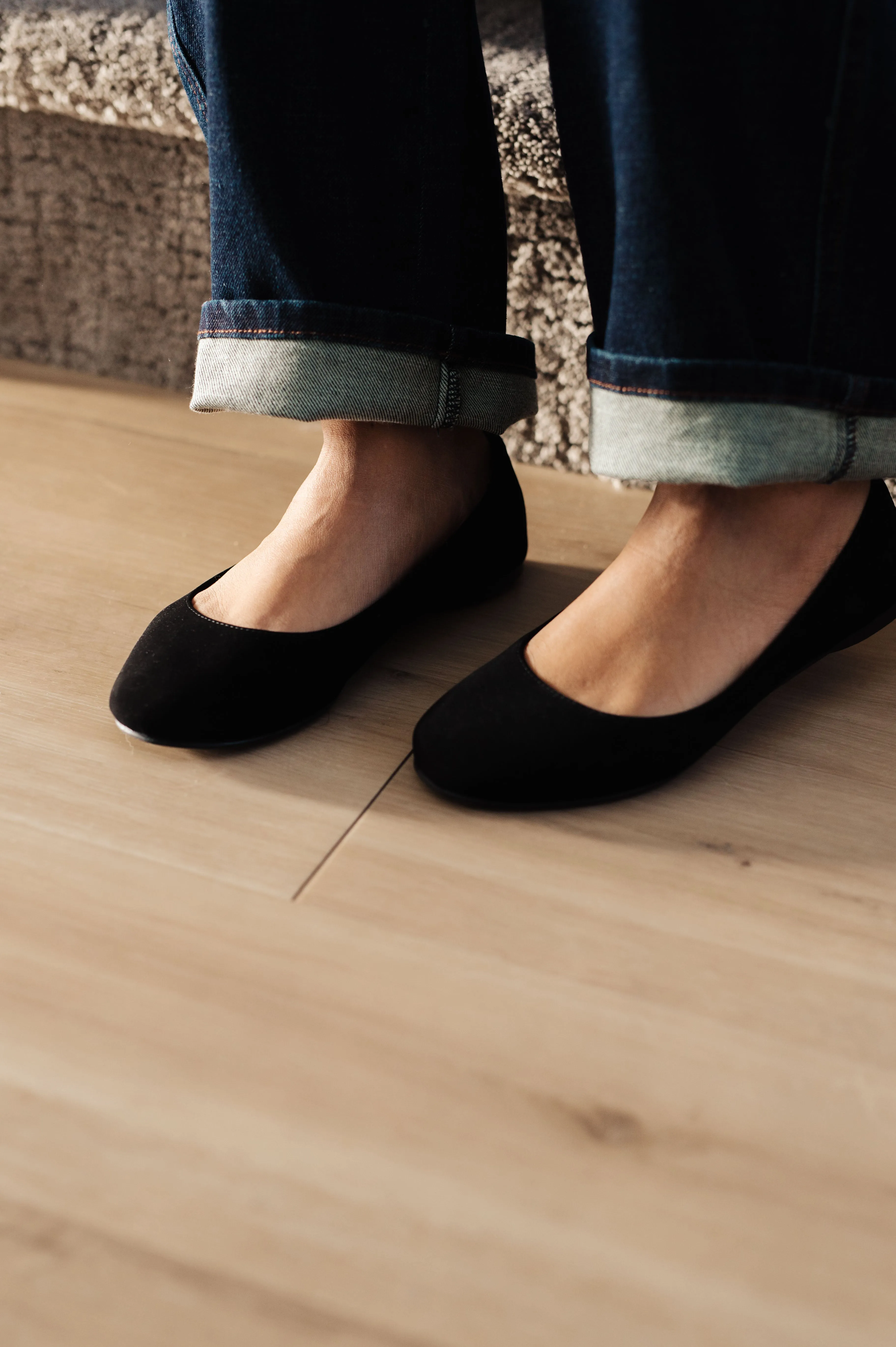 On Your Toes Ballet Flats in Black (Ships in 2-3 Weeks)