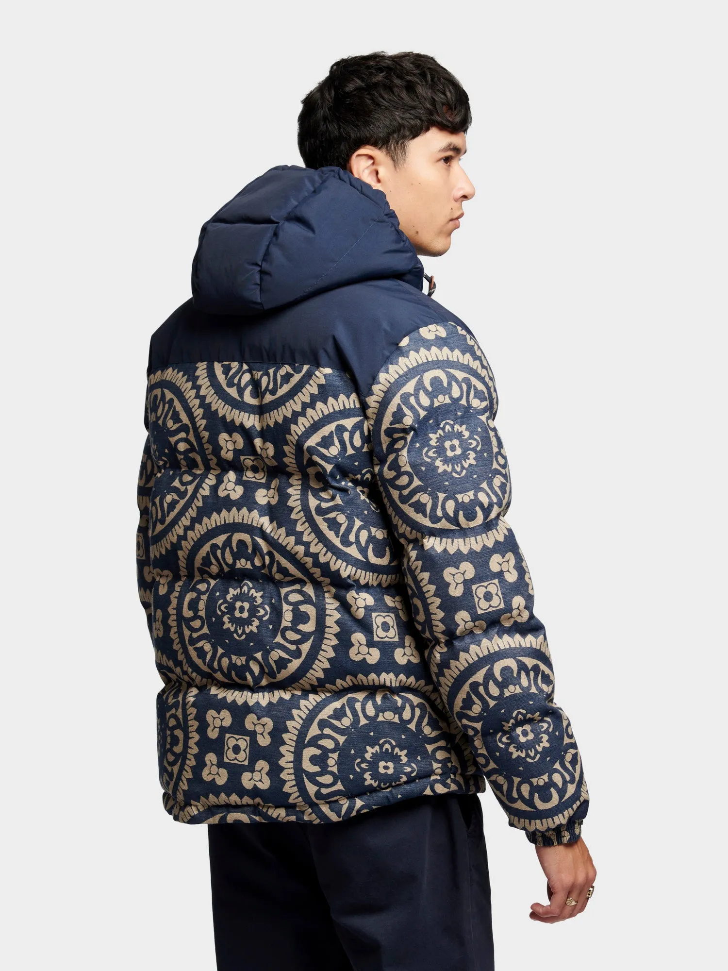 Penfield Mens Jacquard Bowerbridge Jacket Navy Blue