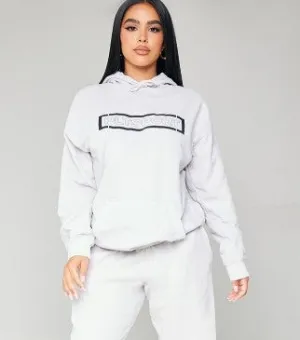 Petite Stone Sport Oversized Washed Hoodie