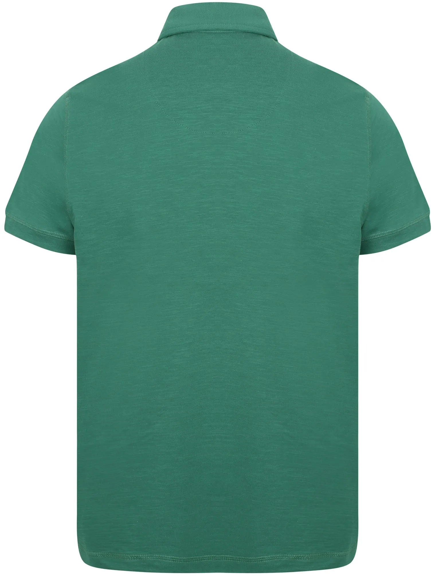 Plata Cotton Jersey Slub Polo Top In Mallard Green - South Shore