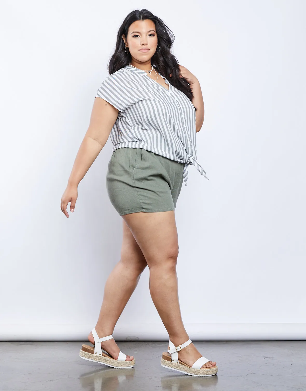 Plus Size Adrianne Striped Top