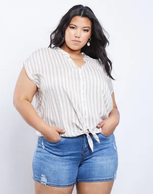 Plus Size Adrianne Striped Top