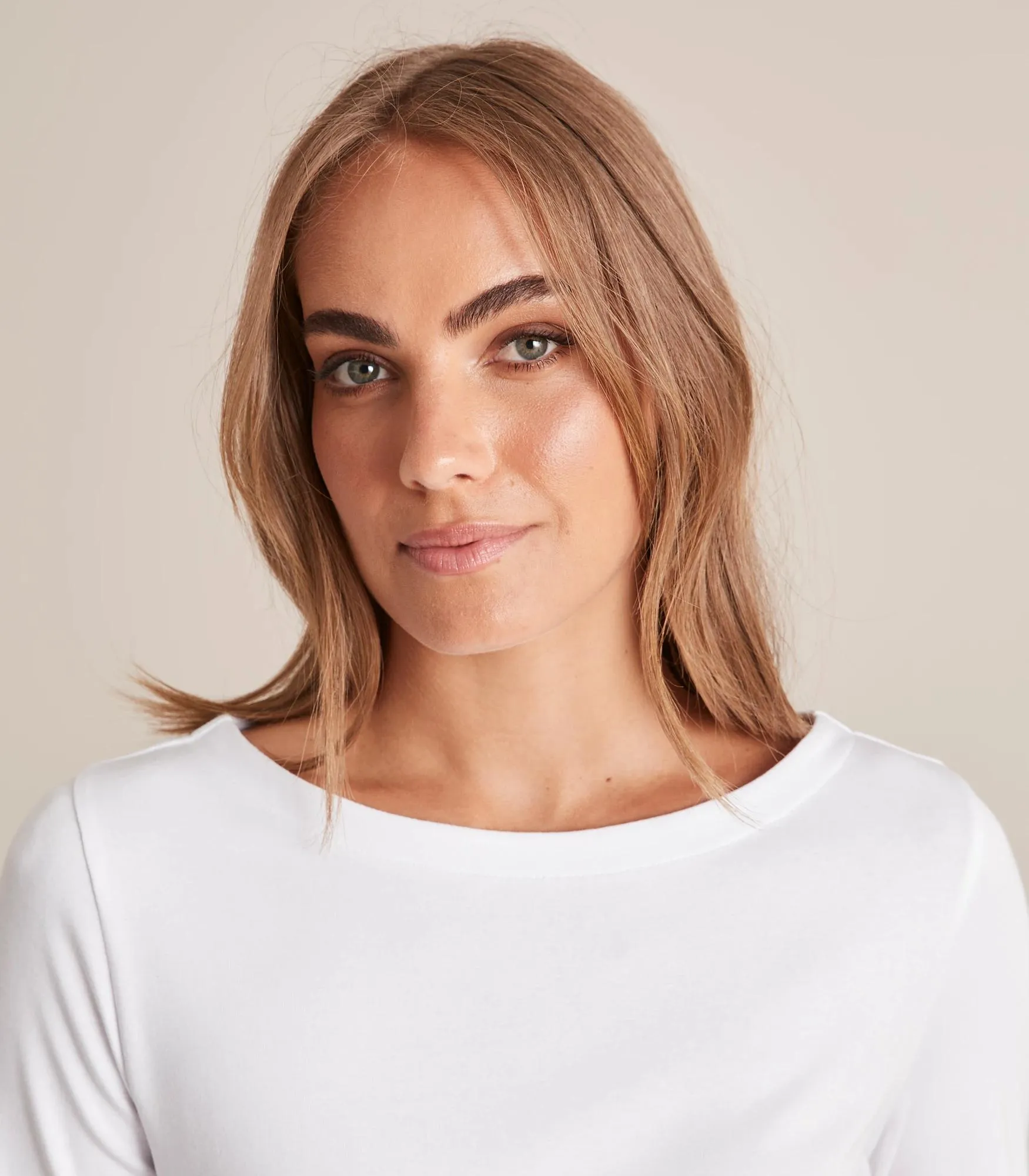 popular  Isabel Boat Neck Top - Preview - White