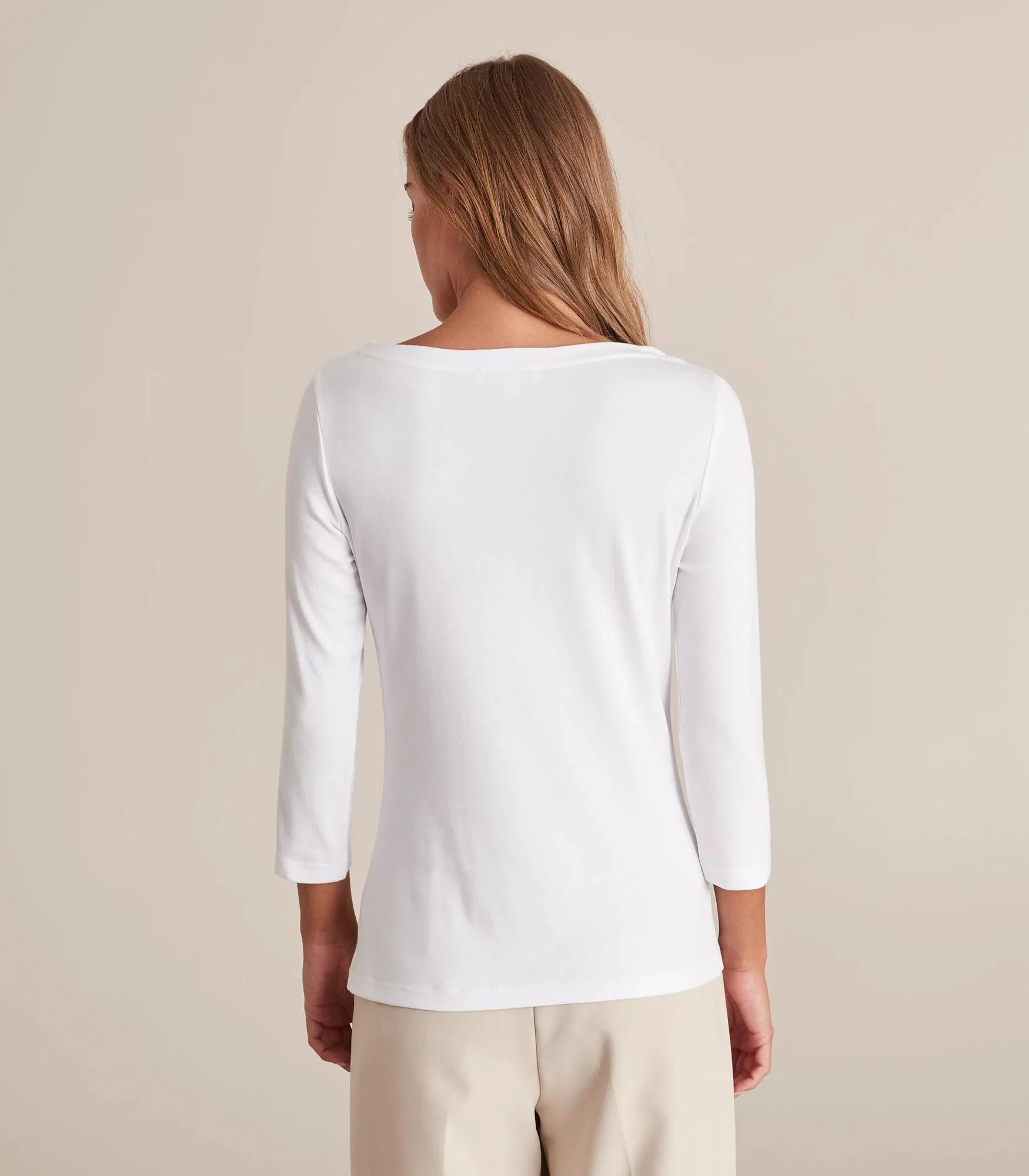 popular  Isabel Boat Neck Top - Preview - White