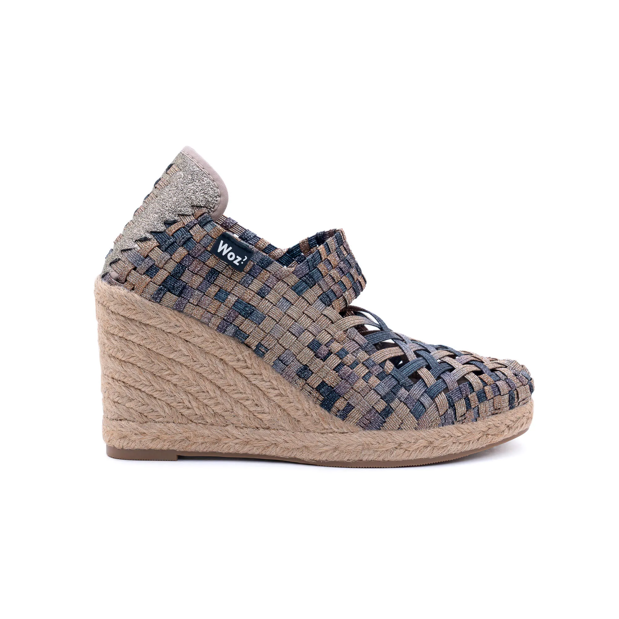 Positano Bronze Silver Espadrilles