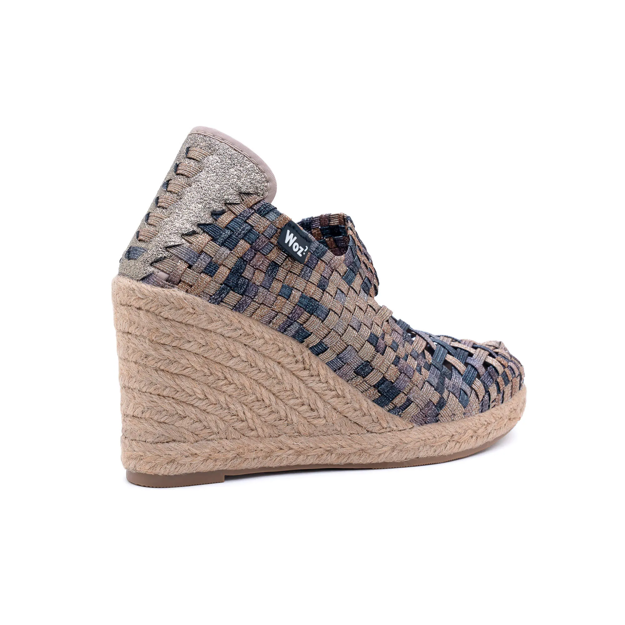 Positano Bronze Silver Espadrilles