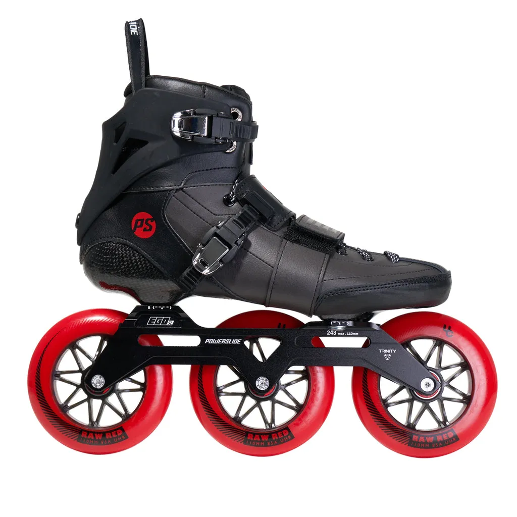 Powerslide Arise SL Black Complete Inline Skates - Size 43 Only - Super Sale