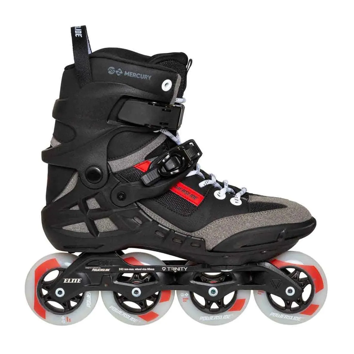 Powerslide Phuzion Mercury Black/Grey 80 Inline Skates