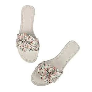 PrasKing Women Stylish Fancy Flats Sandal