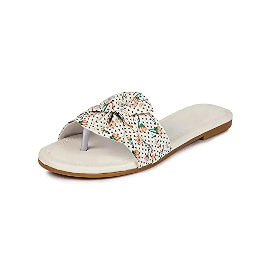 PrasKing Women Stylish Fancy Flats Sandal