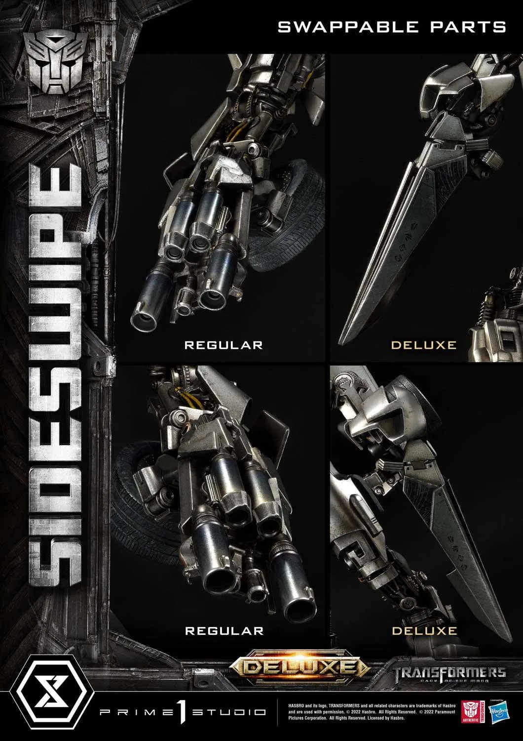 PRE-ORDER: Prime 1 Studio Museum Masterline Transformers: Dark of the Moon (Film) Sideswipe DX Bonus Version Statue