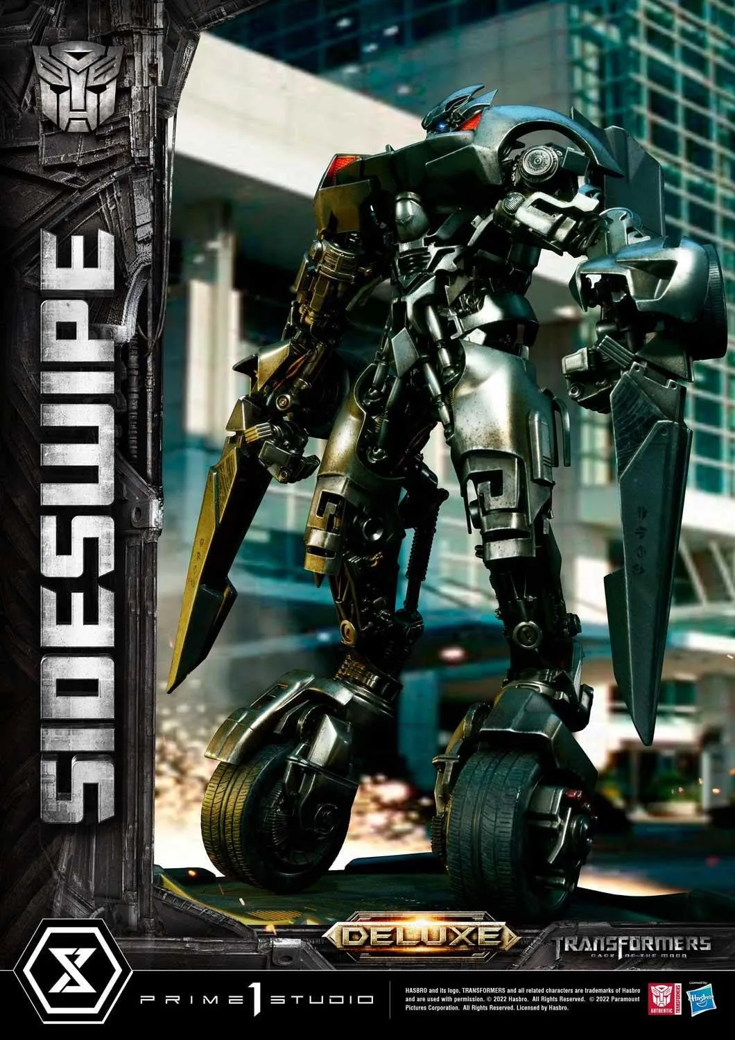 PRE-ORDER: Prime 1 Studio Museum Masterline Transformers: Dark of the Moon (Film) Sideswipe DX Bonus Version Statue