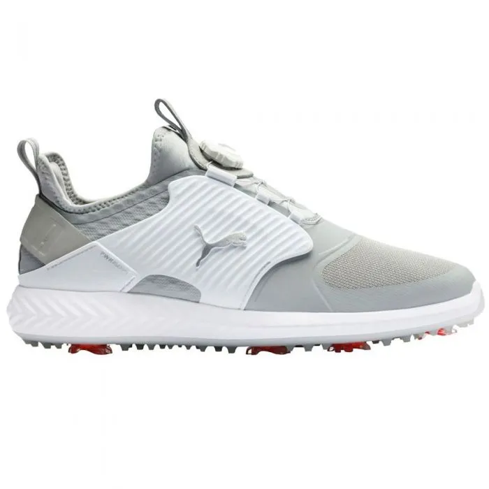 Puma Ignite PWRADAPT Caged Disc Spiked Shoes - Grey Violet/Puma Silver/Puma White