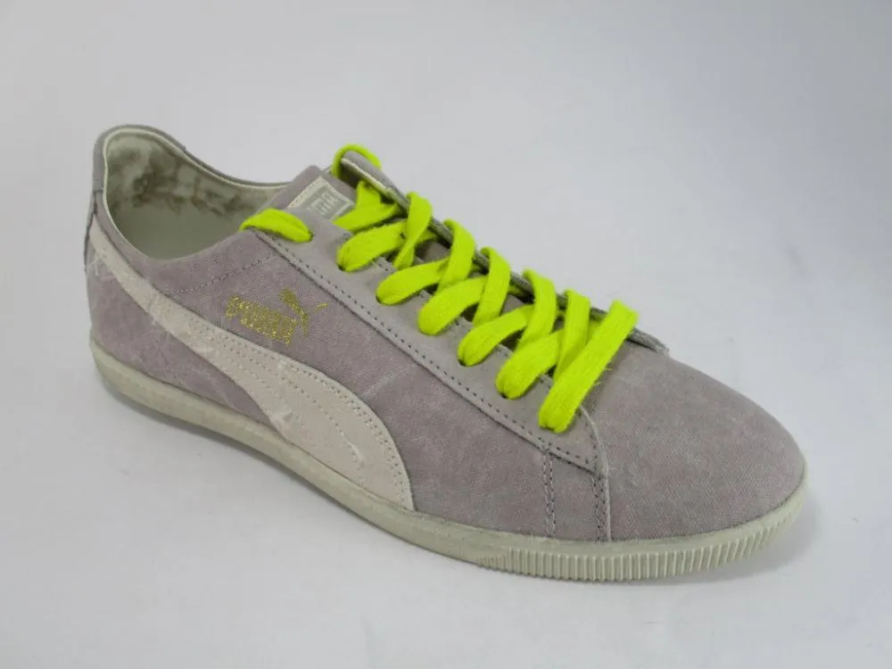 Puma scarpa sneakers da uomo in tela Glyde Canvas Washed Low 355505 02 bianco naturale beige