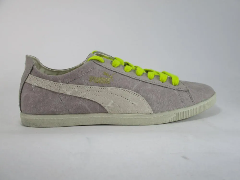 Puma scarpa sneakers da uomo in tela Glyde Canvas Washed Low 355505 02 bianco naturale beige