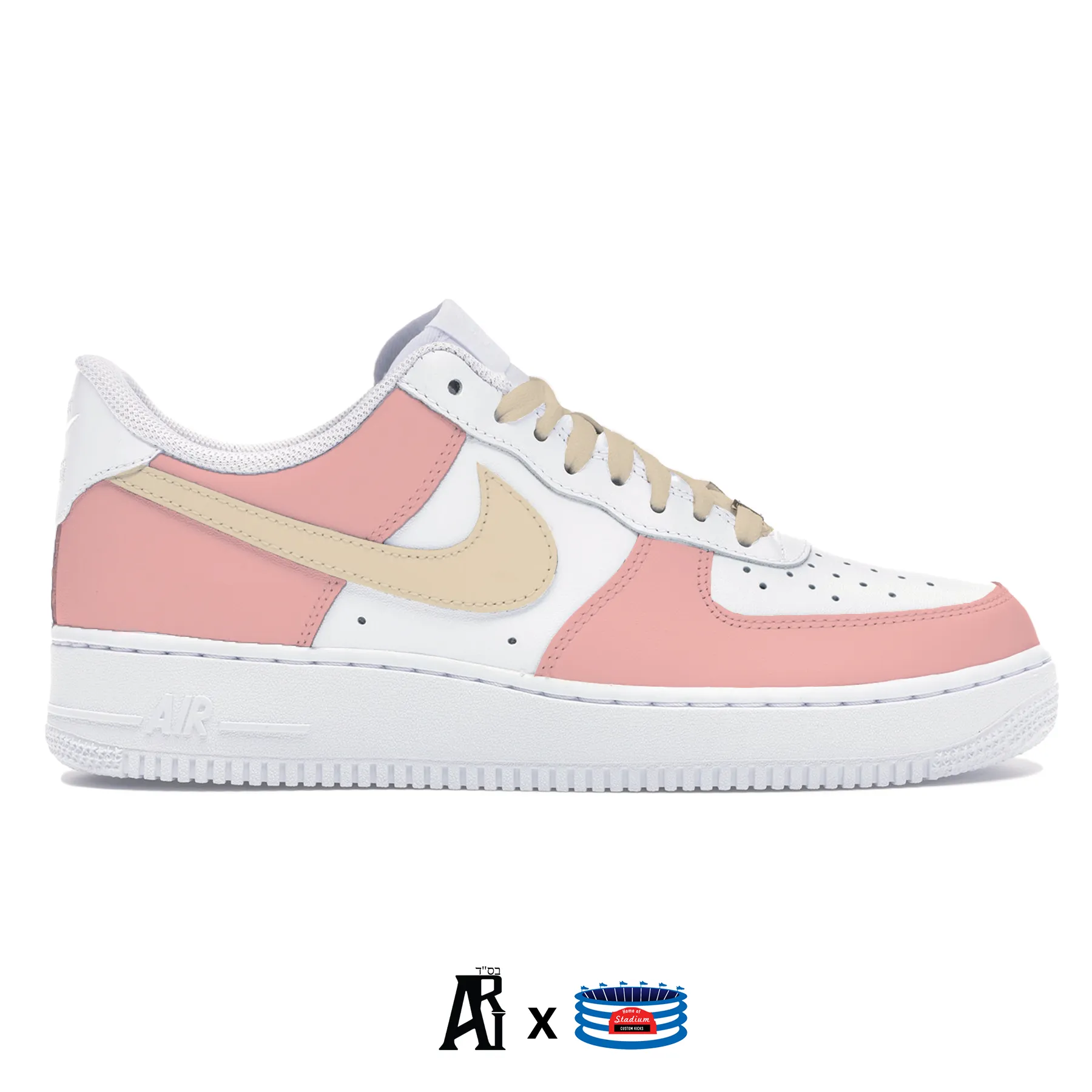 "Pastel" Nike Air Force 1 Low Shoes by Stadium Custom Kicks