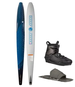 Radar Vapor Pro Build Slalom Ski with Vapor Boot & RTP (2023) - Blue