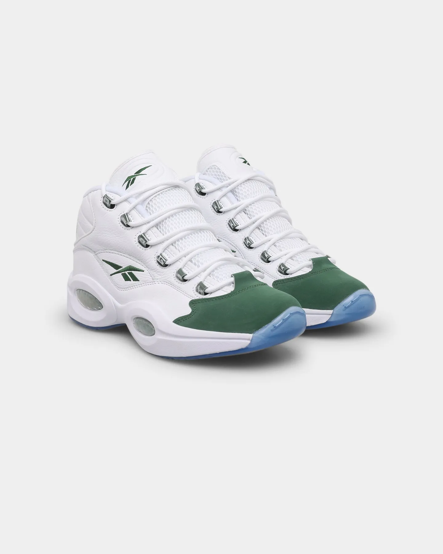 Reebok Question Mid "Green Toe" Ftwr White/Pine Green