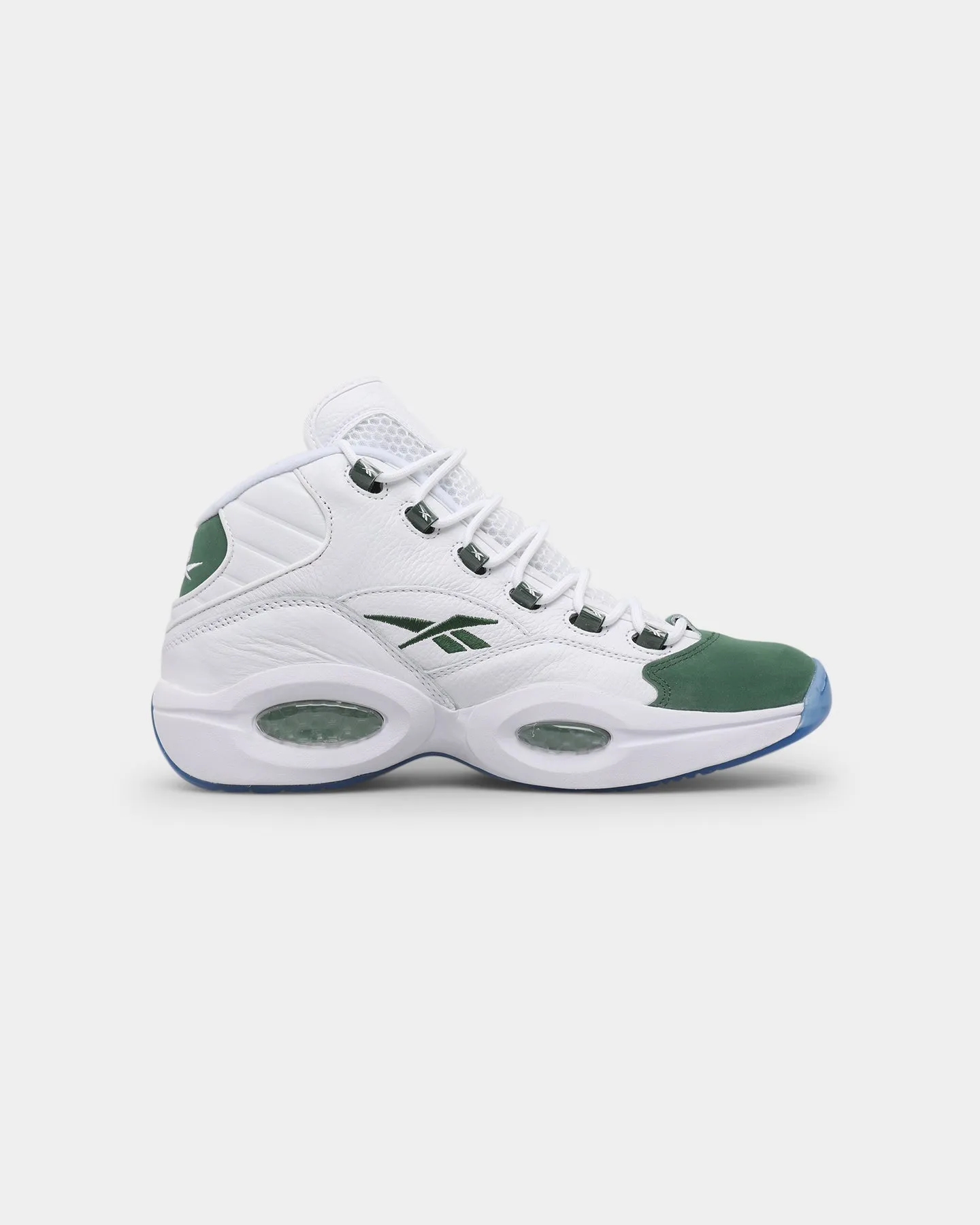 Reebok Question Mid "Green Toe" Ftwr White/Pine Green