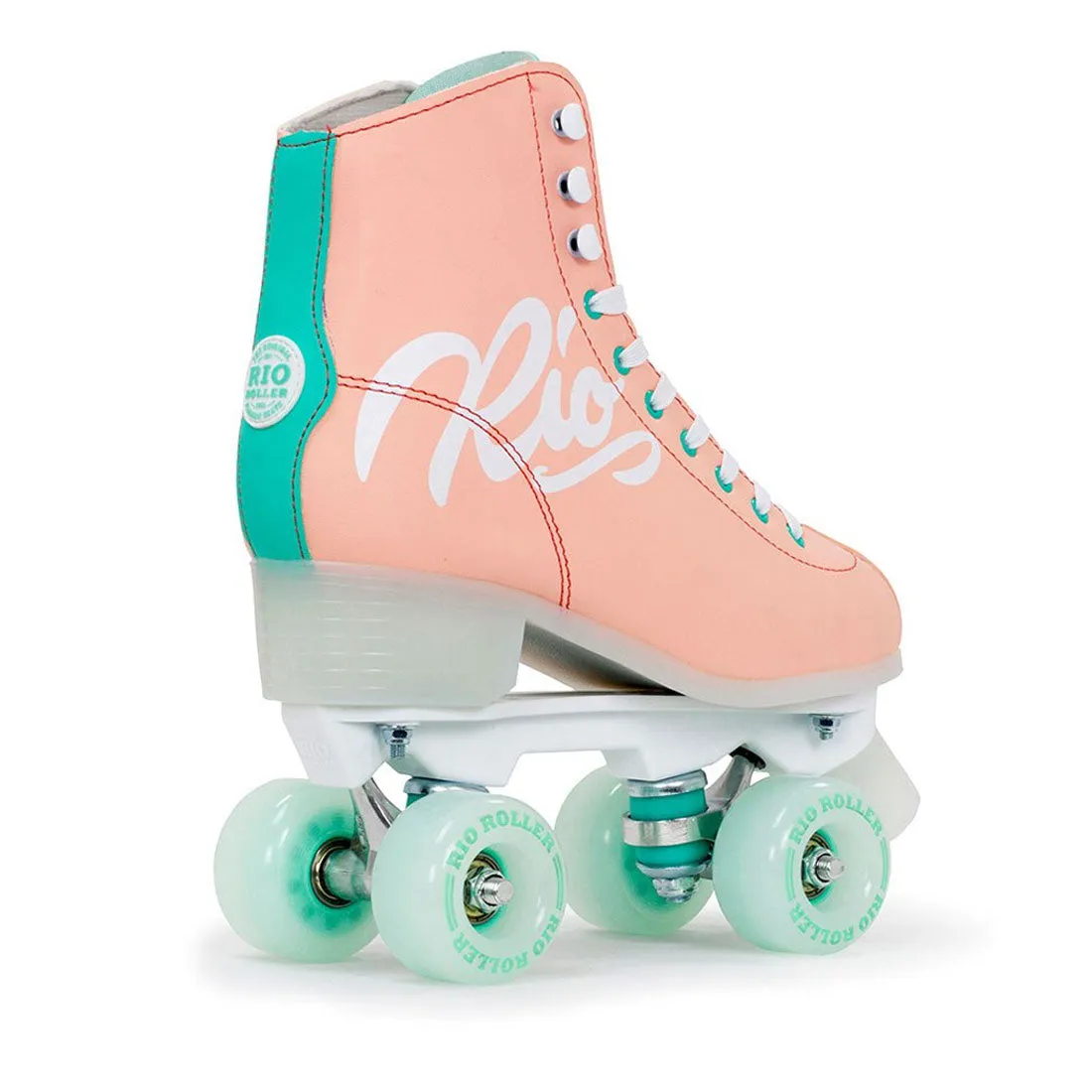 Rio Roller Script - Peach/Green