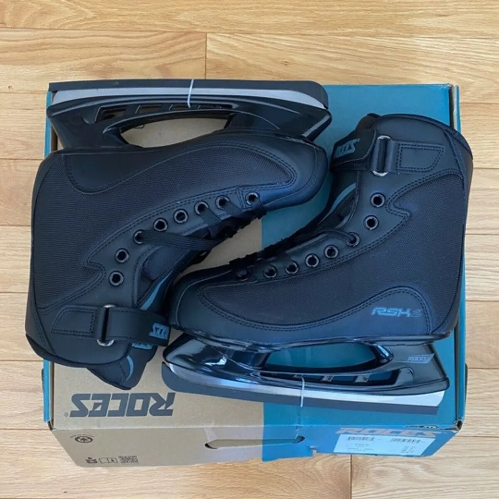 Roces RSK 2 Ice Skates Black - Size 6, 7, 9 Only - Sale