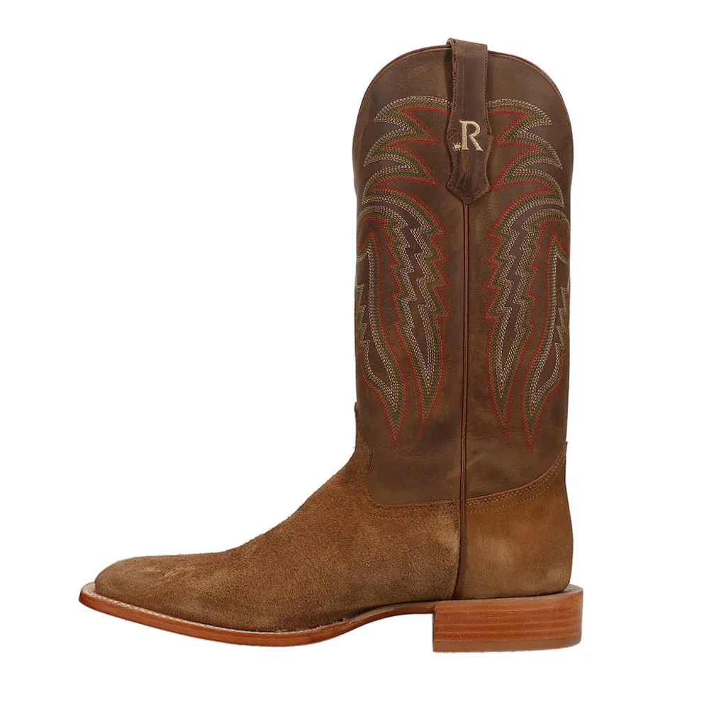 Rough Out Wide Square Toe Cowboy Boots