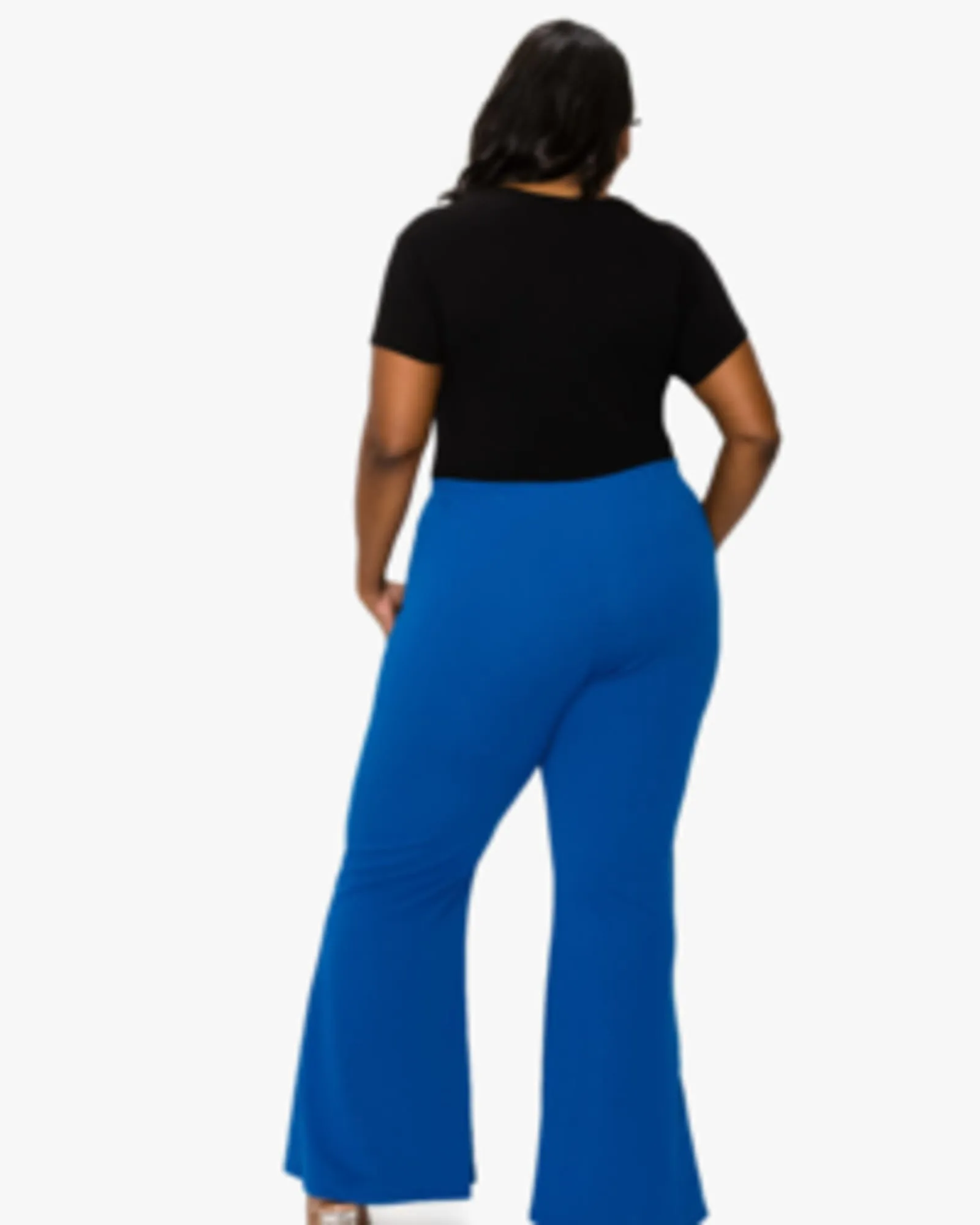 Ruth High Waisted Flare Pants | Classic Blue