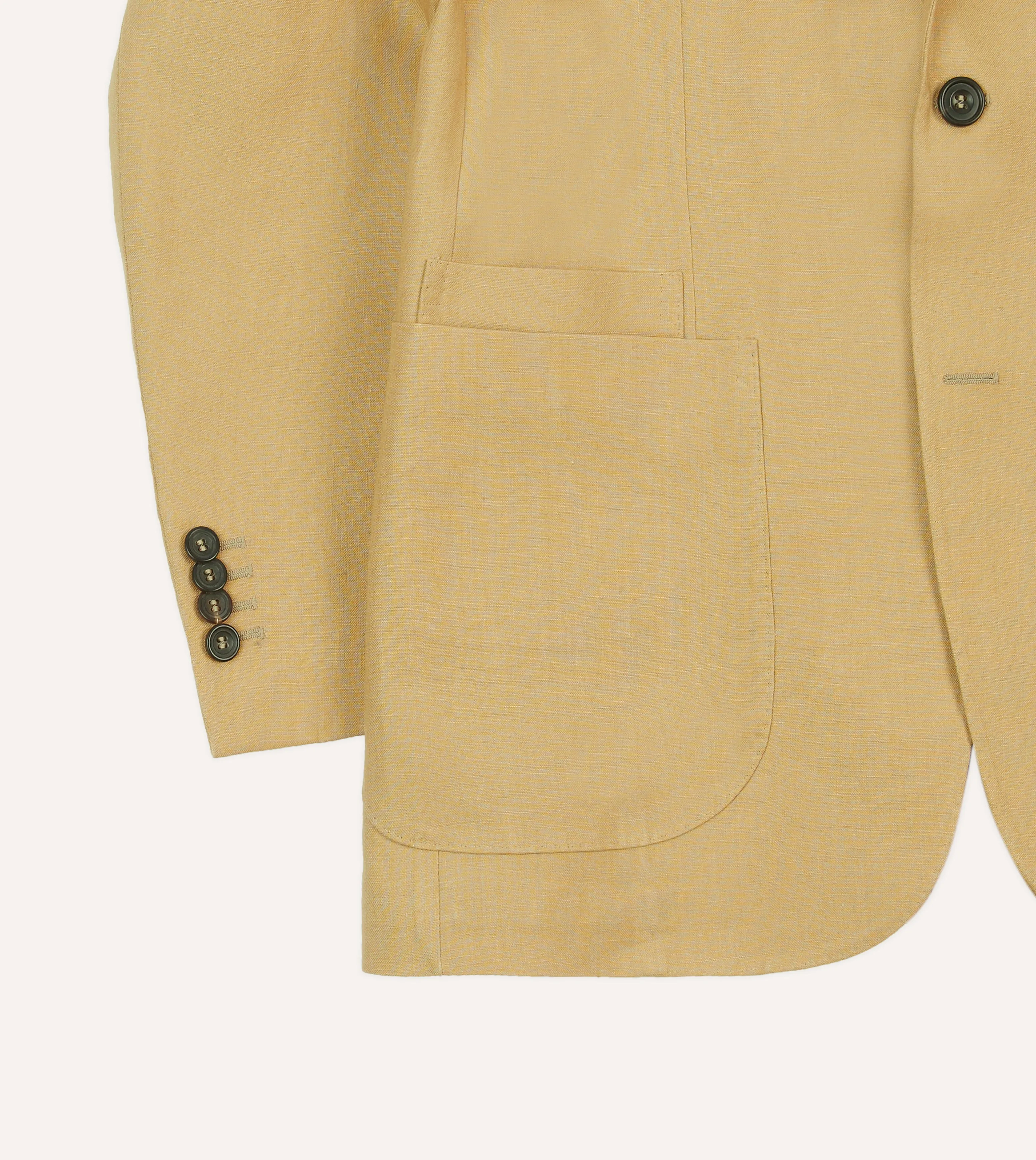 Sand Irish Linen Tailored Jacket