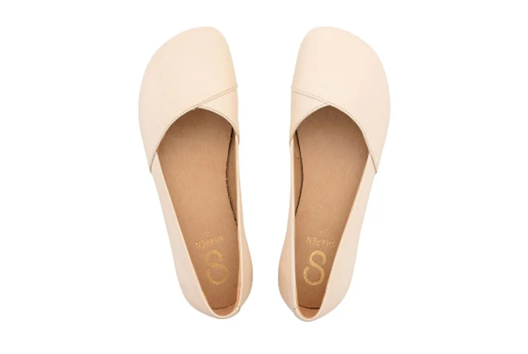 Shapen - PEONY Barefoot Ballerinas - Beige (Womens)