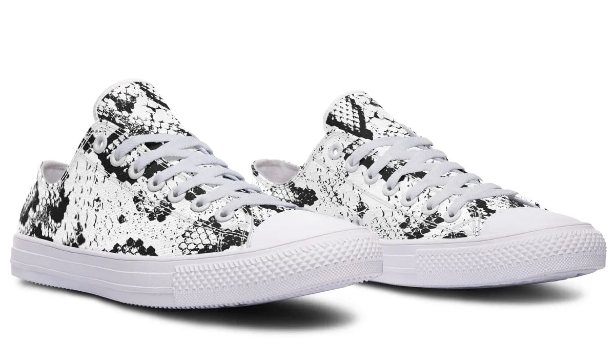 Snake Skin Low Top Shoes