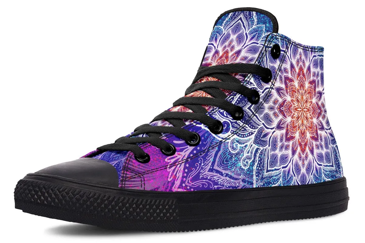 Spark Of Joy Mandala High Top Shoes