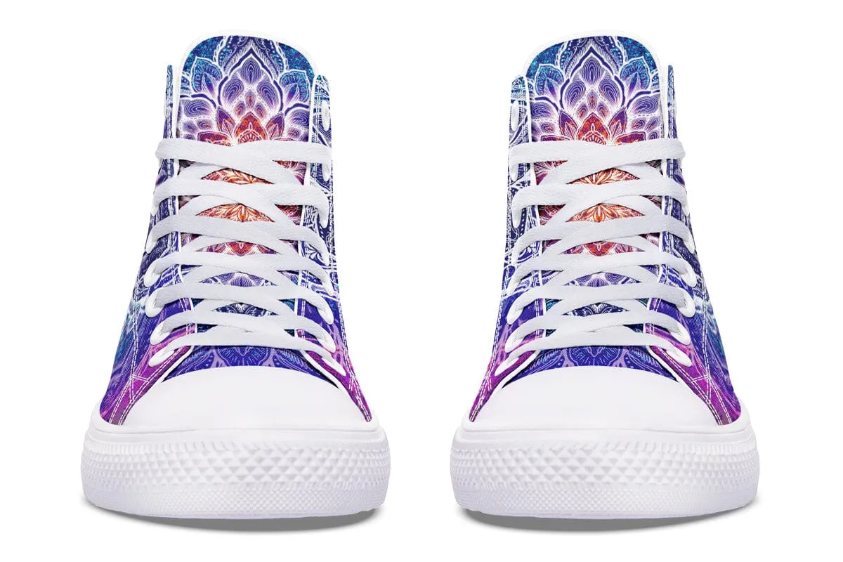 Spark Of Joy Mandala High Top Shoes