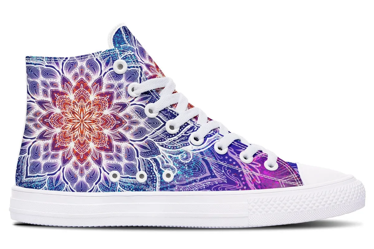 Spark Of Joy Mandala High Top Shoes