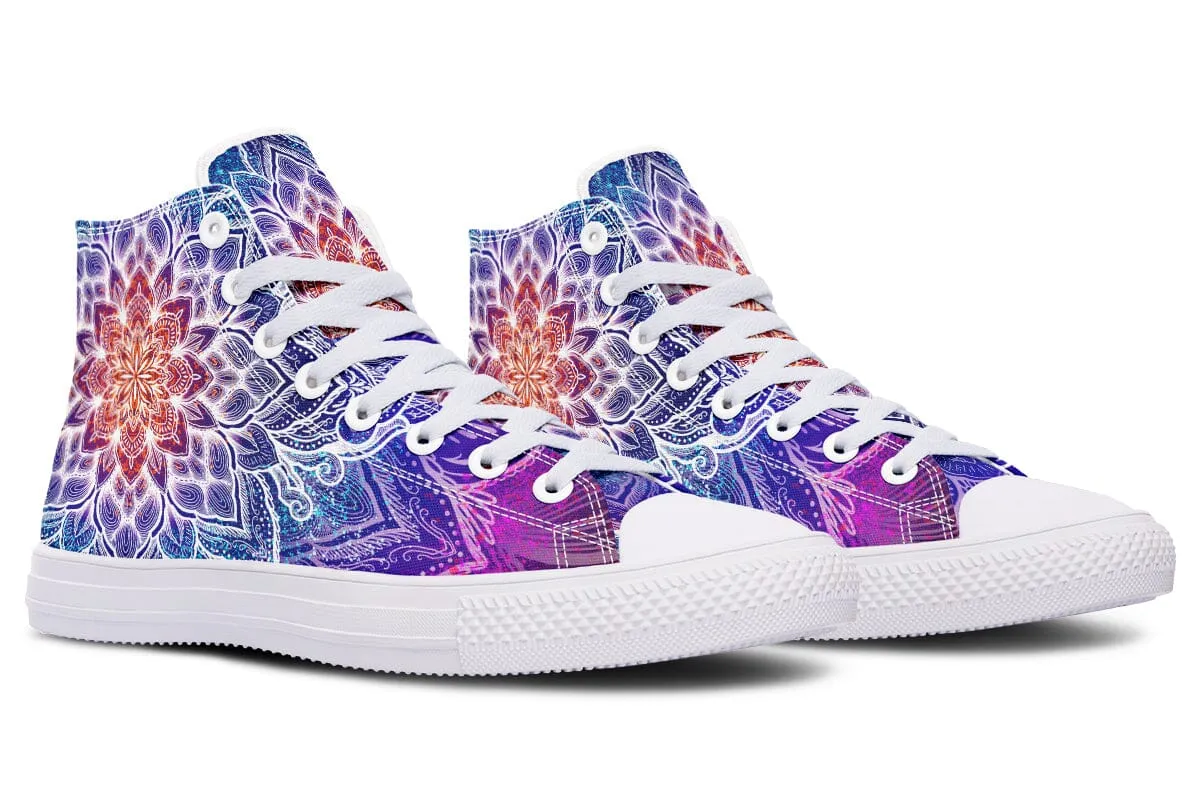 Spark Of Joy Mandala High Top Shoes