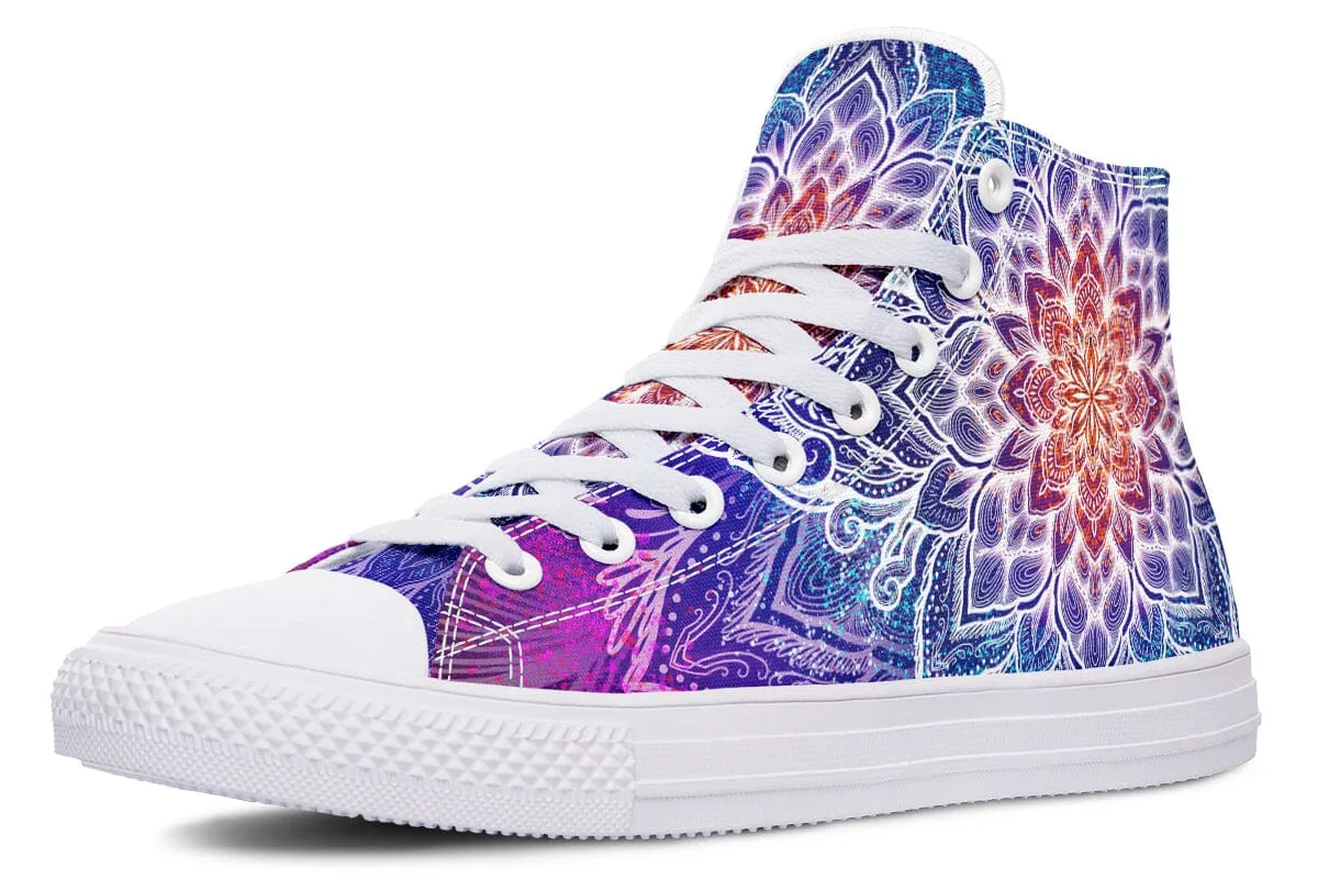 Spark Of Joy Mandala High Top Shoes