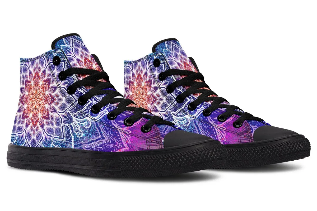 Spark Of Joy Mandala High Top Shoes