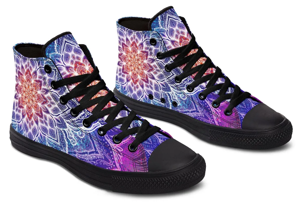 Spark Of Joy Mandala High Top Shoes