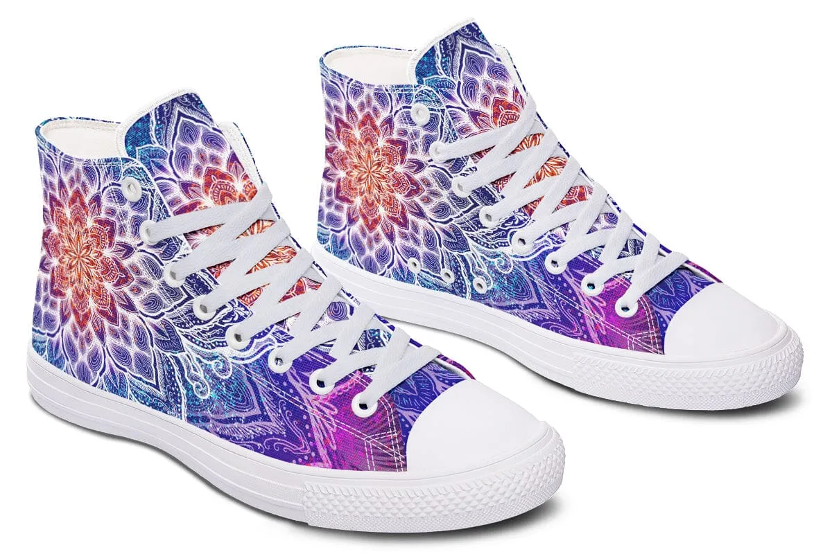 Spark Of Joy Mandala High Top Shoes