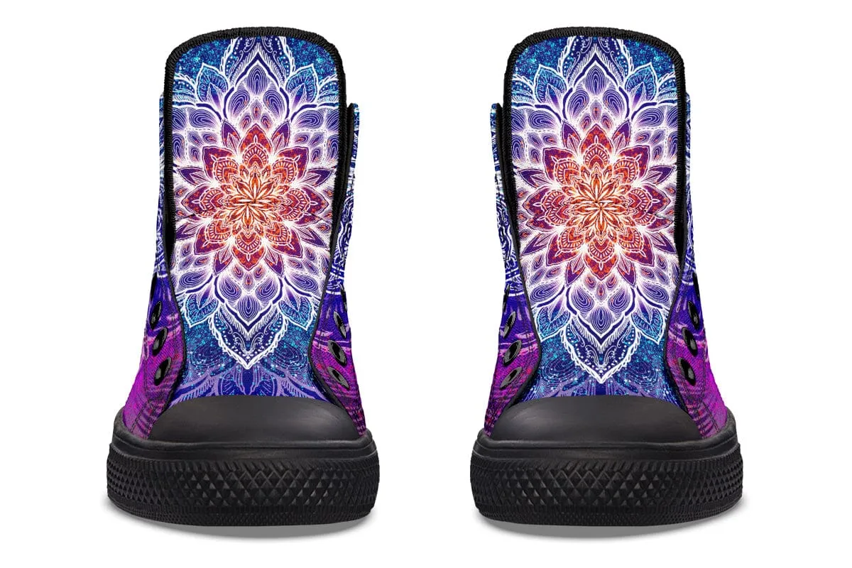 Spark Of Joy Mandala High Top Shoes