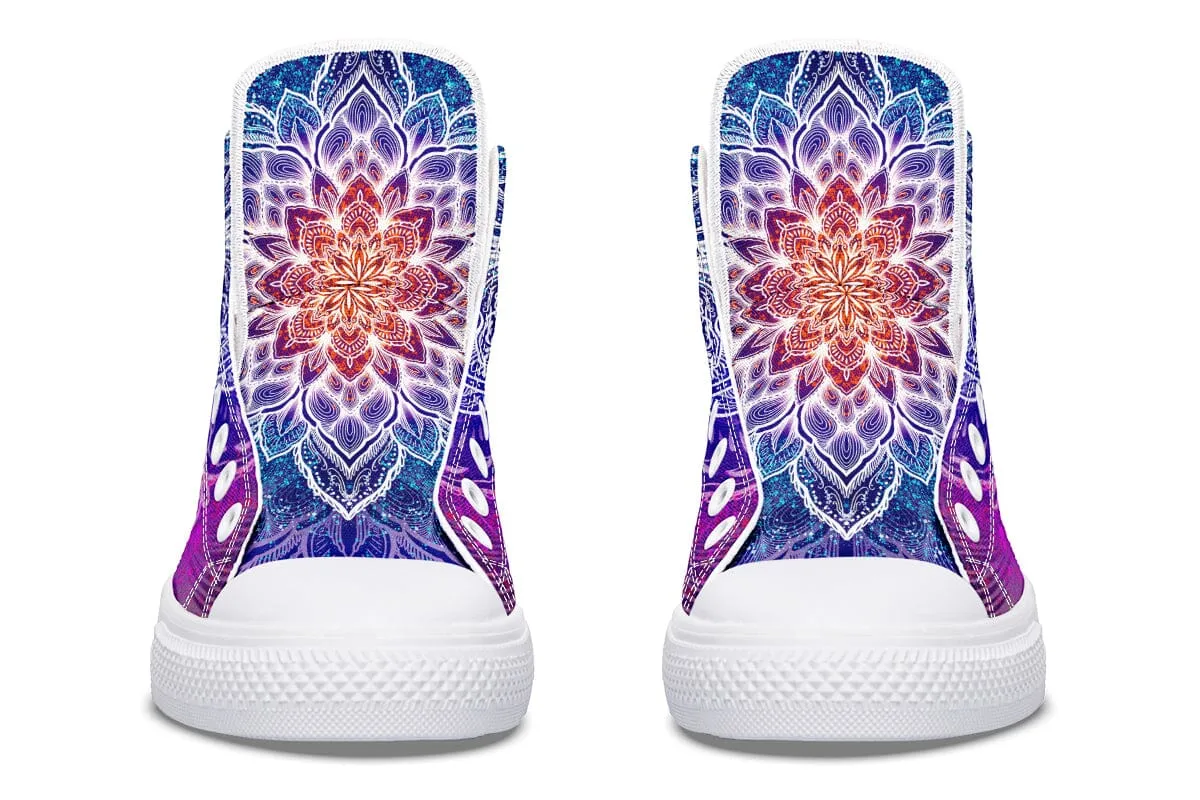 Spark Of Joy Mandala High Top Shoes