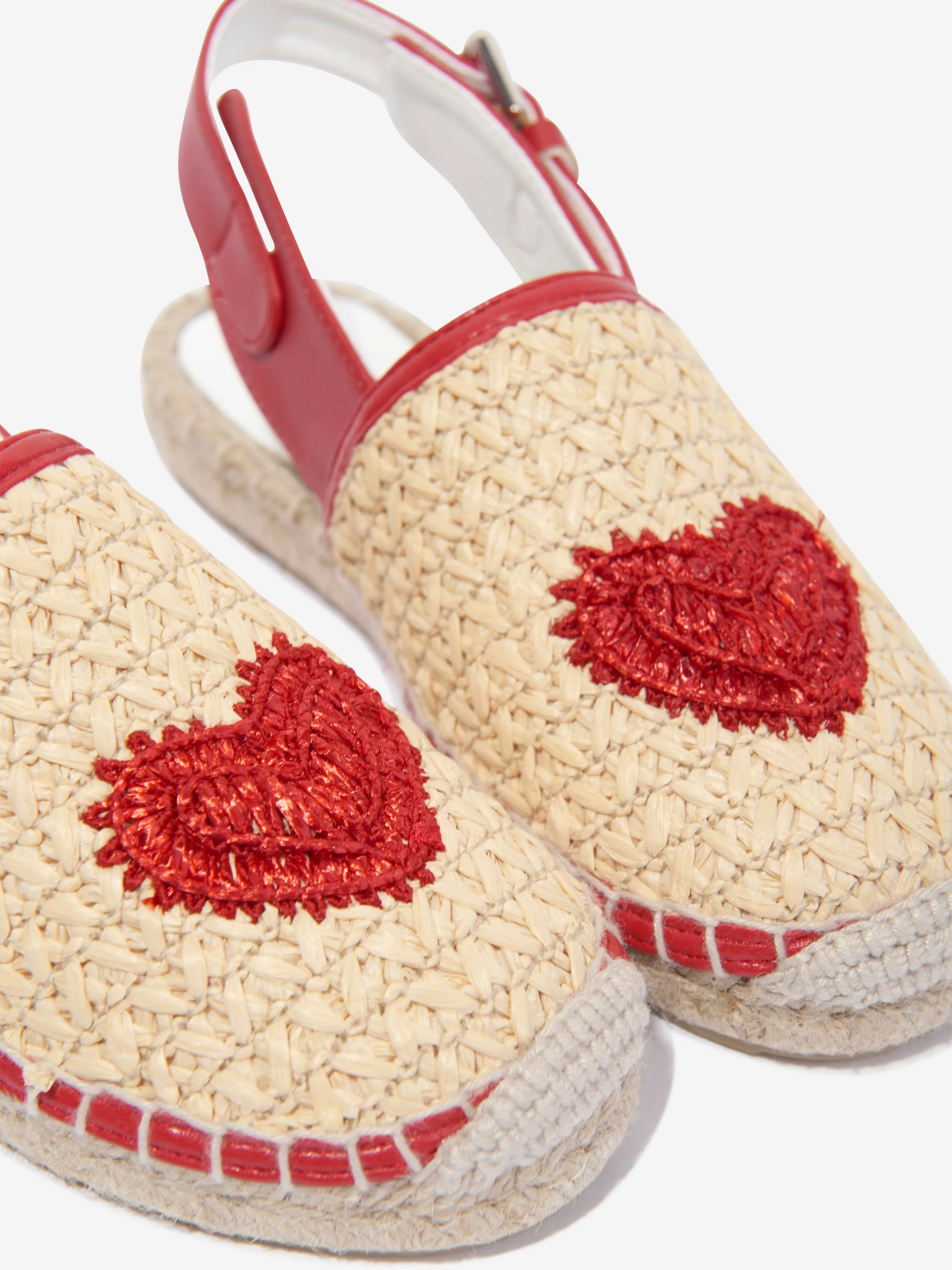 Stella McCartney Girls Heart Espadrilles in Beige