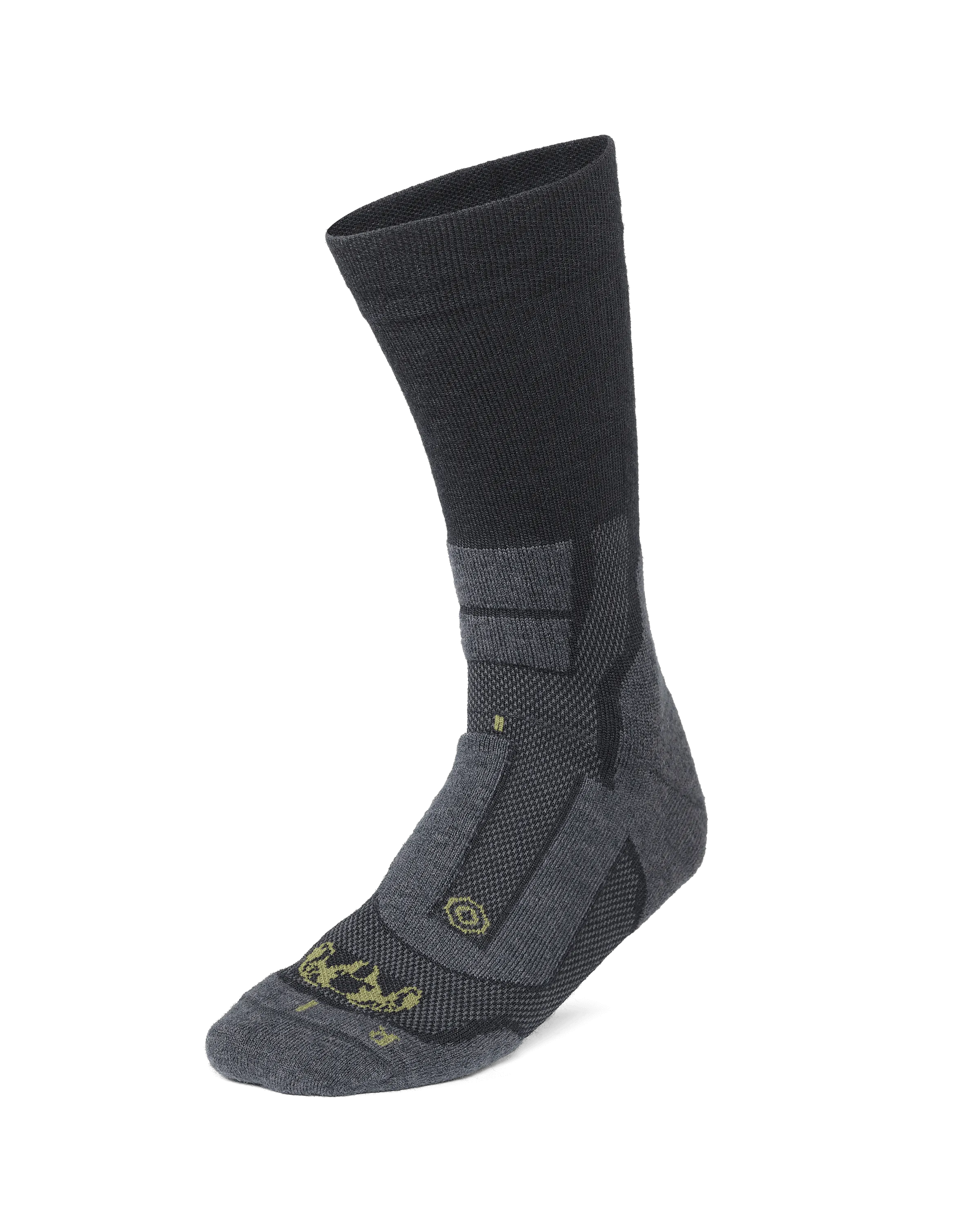 StrongWool Hybrid Crew Sock 4-Pair Pack | Grey Green